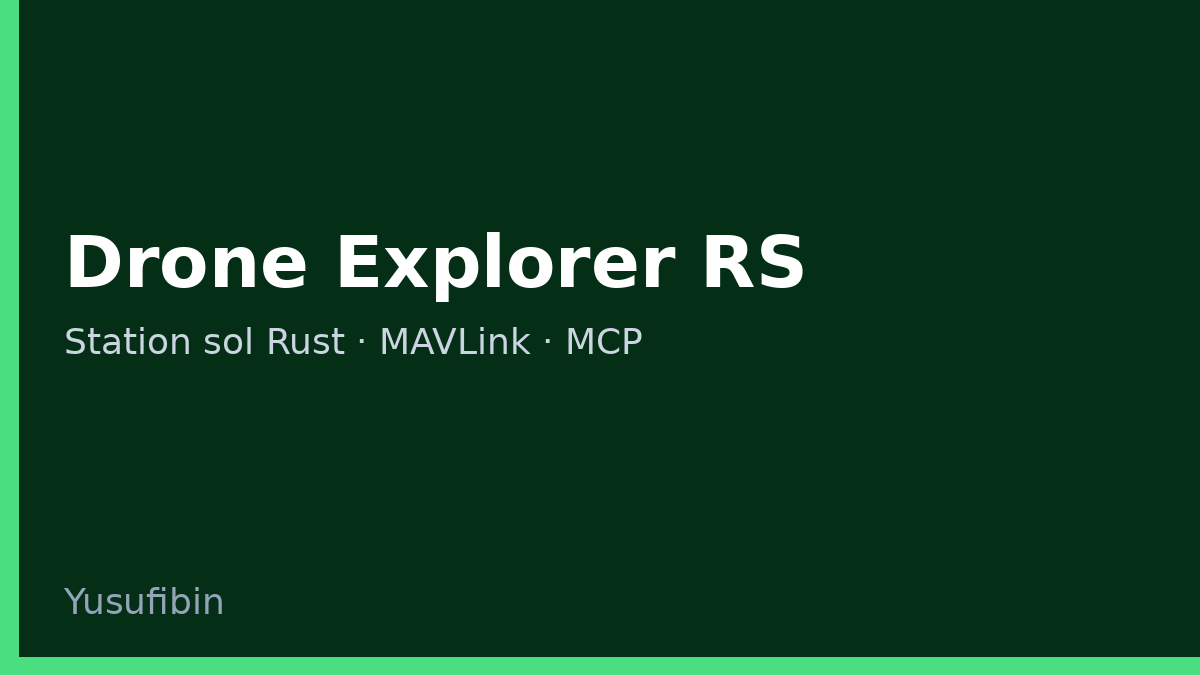 Aperçu du projet Drone Explorer RS